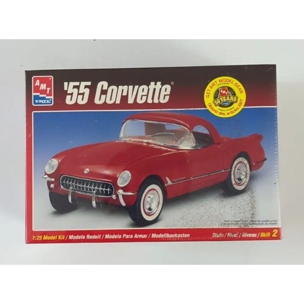 AMT Ertl '55 Corvette 1:25 Plastic Model Kit 6210 Unassembled